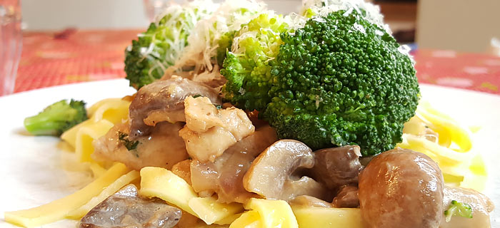 Brams Tagliatelle Kip/champignons