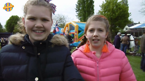 Koningsdag met Jenthe en Lisa