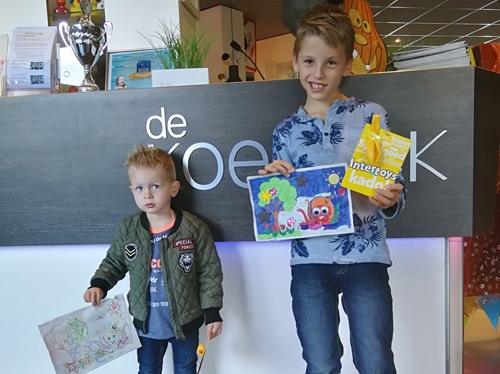 Wesley en Senn winnen kleurwedstrijd van De Koekoek / De Wieken