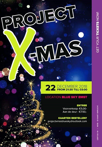 “De Derde Helft”  met project X-MAS in de Blue Sky