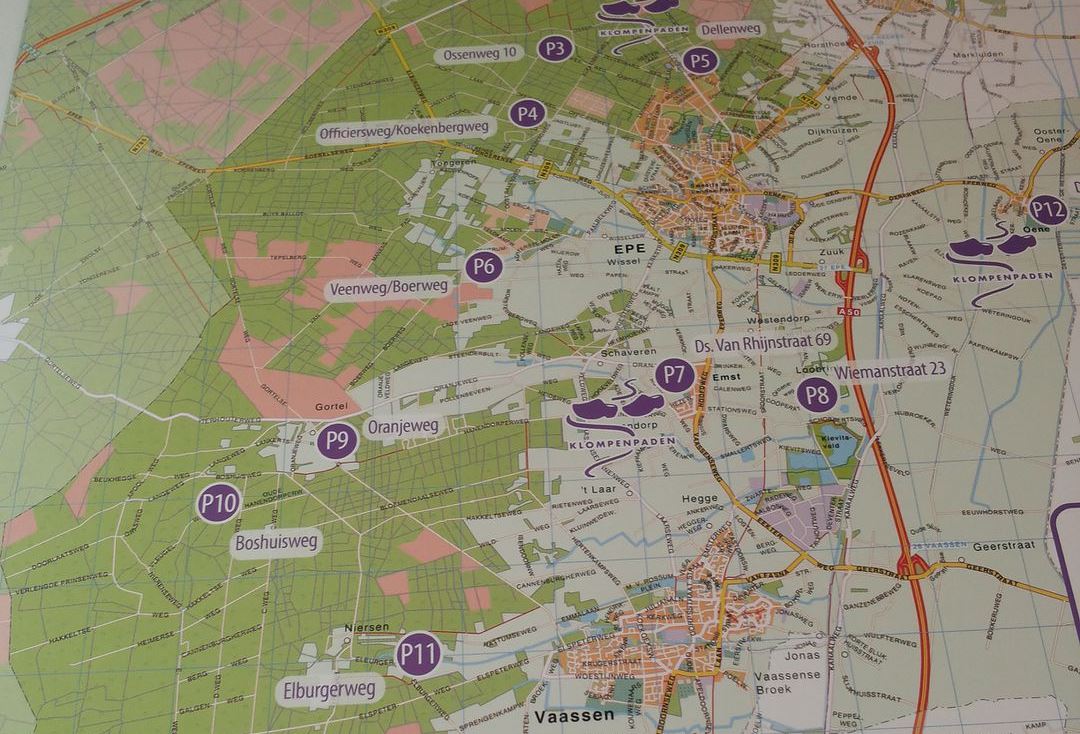 Wandelkaart Noord-Oost Veluwe