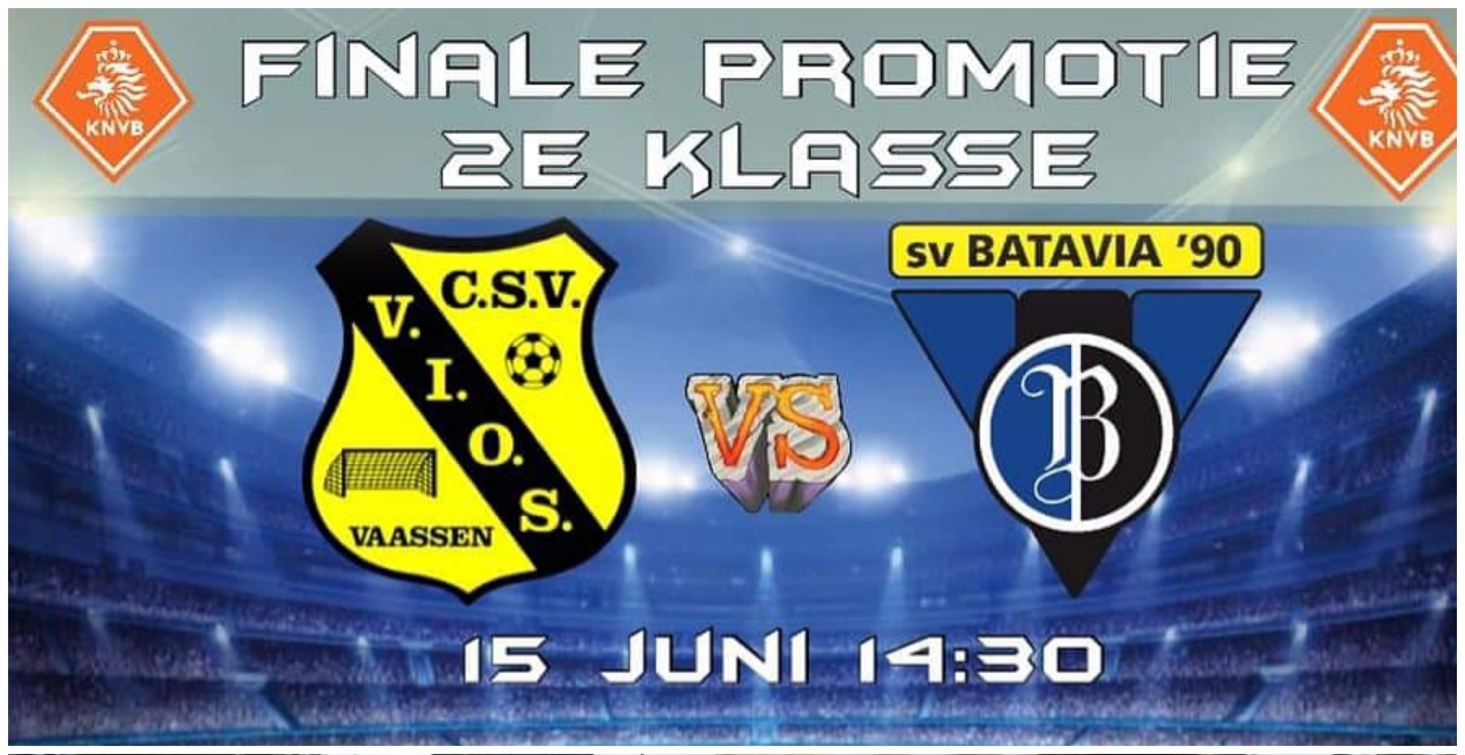 Vios speelt finale nacompetitie voor promotie naar 2e klasse