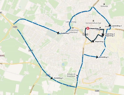 11 juli: centrum Epe afgesloten ivm jaarlijkse Wielerronde