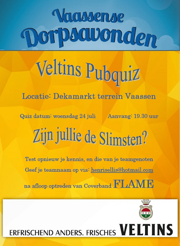Vaassense Dorpsavond 24 juli