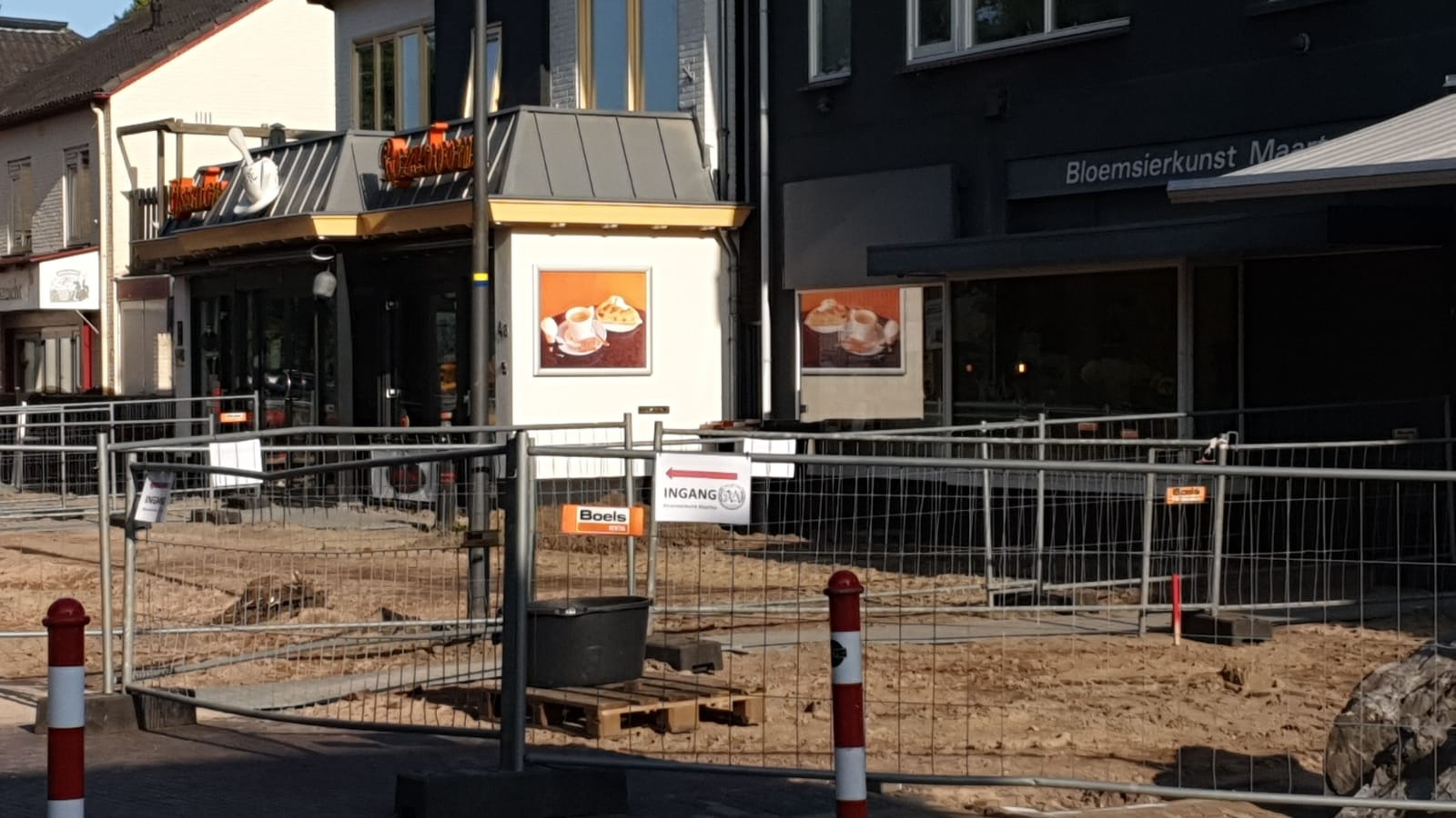 De zaterdagmarkt verhuisd (tijdelijk)