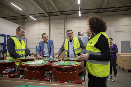 College van B&W bezoekt Georg Fisher Waga NV