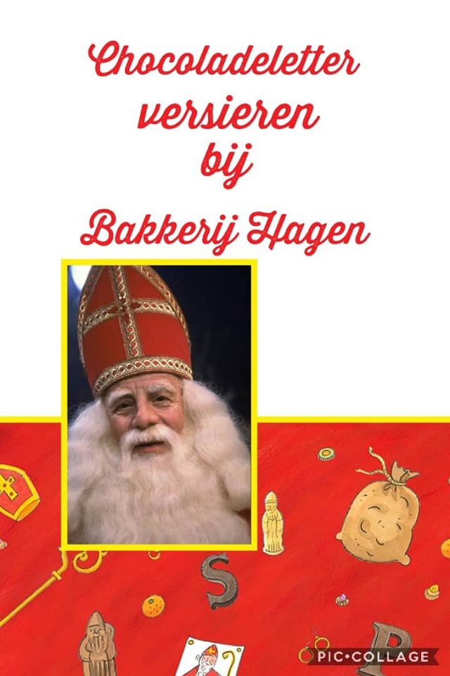 Chocoladeletter versieren bij Bakkerij Hagen!