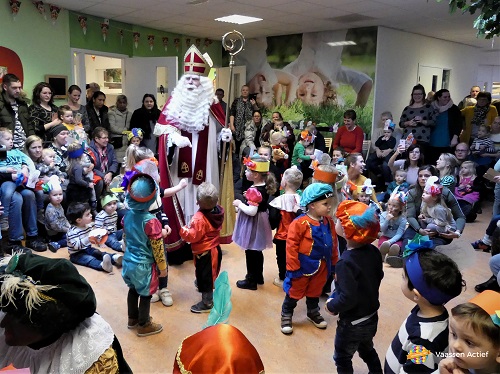 Sint op bezoek bij kinderopvangcentrum KOM lokatie Nijntje