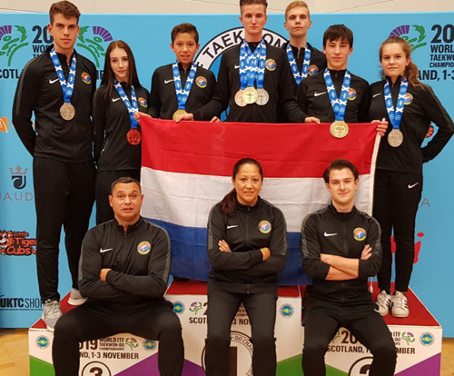 Taekwon-Do School Martowirono succesvol op het WK