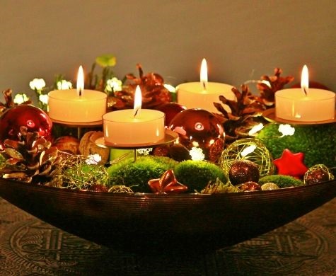 Kerststukjes maken tijdens de buurtkoffie