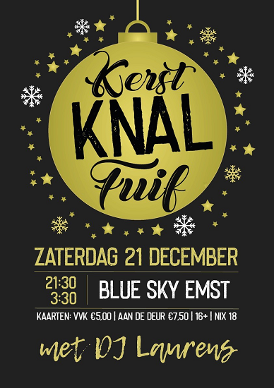 Kerst Knal Fuif in de Blue Sky Emst