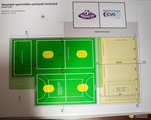 Inloop nieuwe sportpark Oosterhof