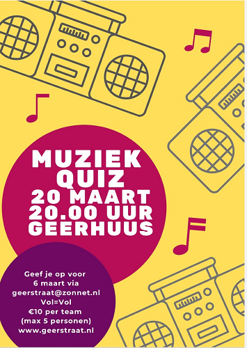 Muziek quiz Geerhuus Vaassen