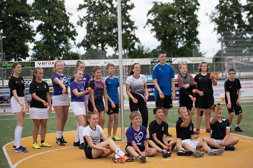 Clinic door speelsters van Jong Oranje bij Regio’72