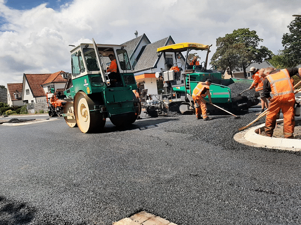 Laatste grote werkzaamheden Apeldoornseweg Dorpsstraat Vaassen