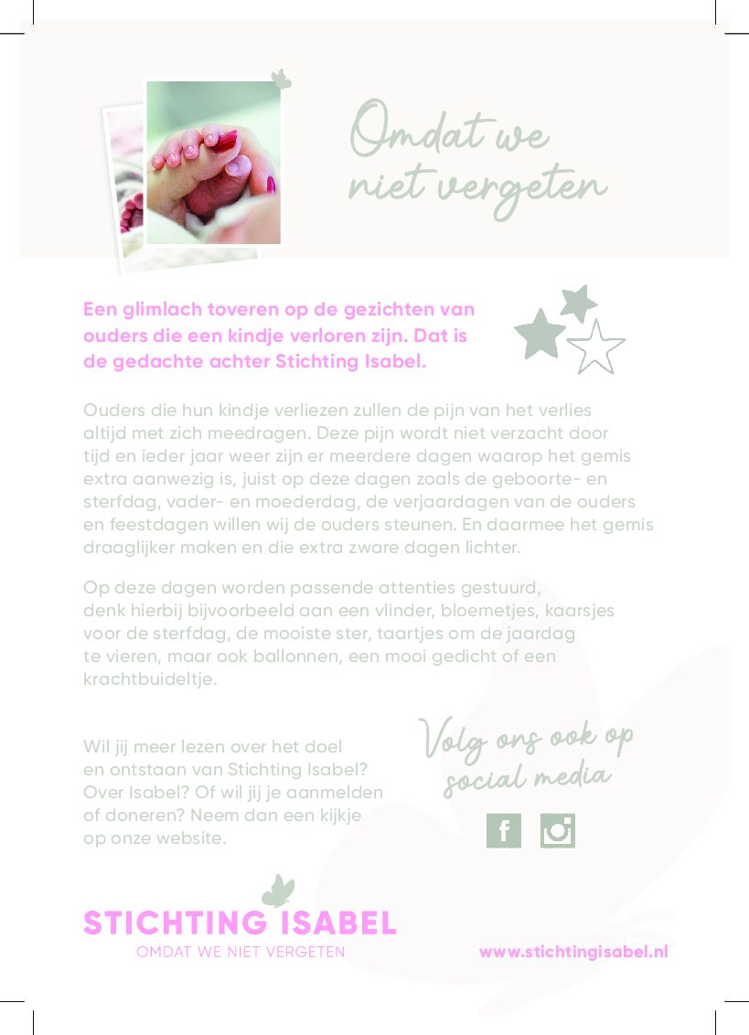 Albert Heijn Vaassen Steunt stichting Isabel
