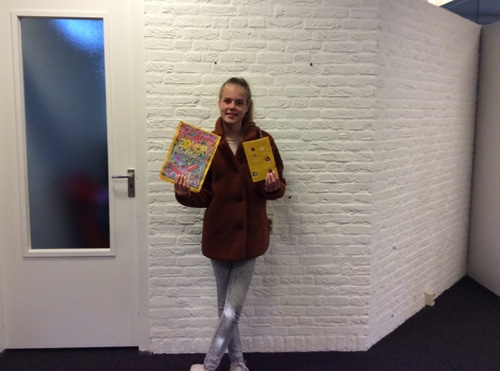Prijswinnaar kleurwedstrijd Bibliotheek Vaassen