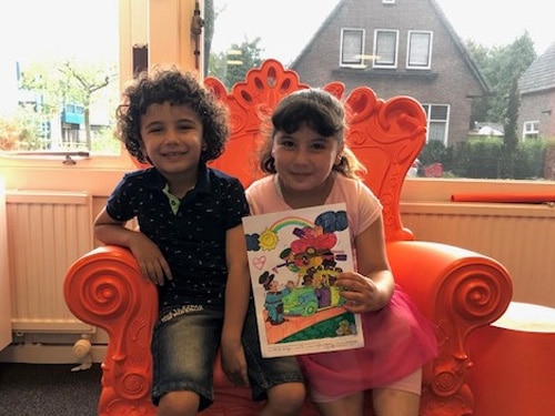 Prijswinnaar kleurwedstrijd Bibliotheek Vaassen