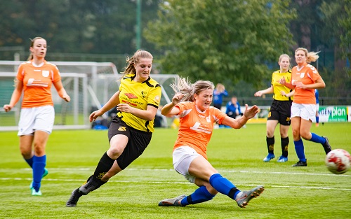Vios Dames 1 winnen van de dames uit Ermelo