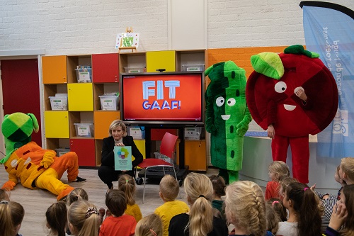 Uitreiking gezonde school vignet aan de basisschool De Sprenge