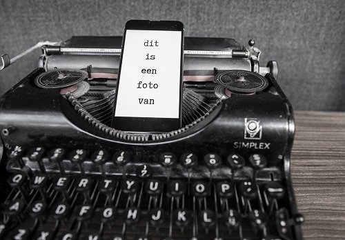 Tekst verwordt tot beeld bij @eenfotovan