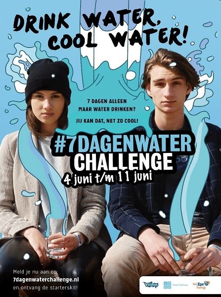 #7dagen Drink Water challenge 4 t/m 11 juni 2021