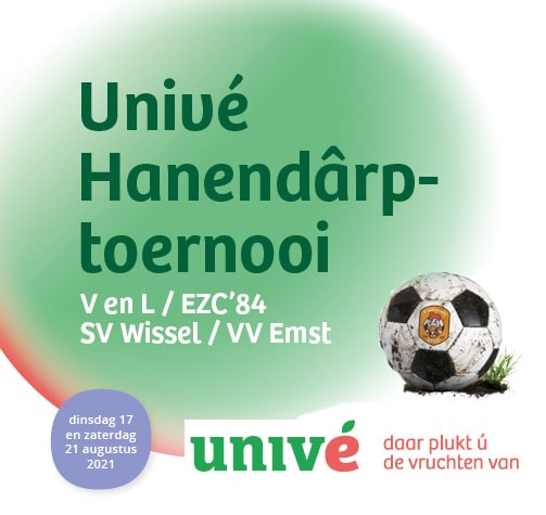 V.v. Emst en Univé zijn klaar voor 11e editie Univé Hanendârptoernooi