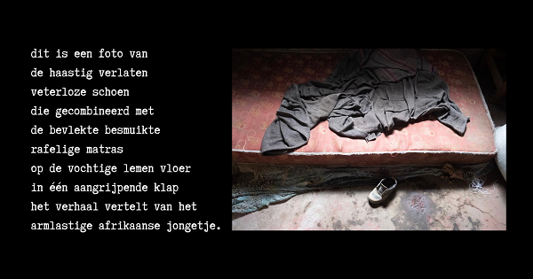 Tekstschrijver zoekt exclusieve samenwerking met fotograaf