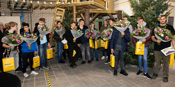 Jacobus Fruytier scholengemeenschap en RSG N.O.- Veluwe winnaars Treehouse Challenge