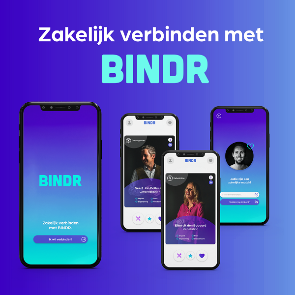 BINDR: zakelijk altijd een goed ‘huwelijk’ door revolutionaire app van Hollandse bodem