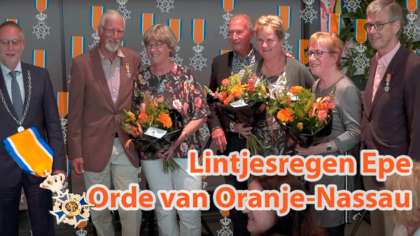 Drie inwoners gemeente Epe ontvangen een Koninklijke onderscheiding 
