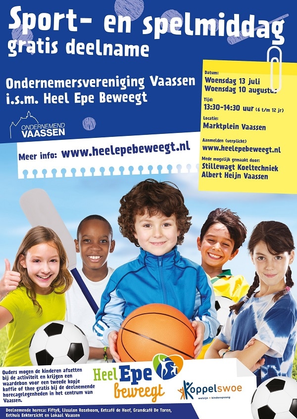 Geef je nu op voor de gezellige SPORT-EN SPELMIDDAGEN!