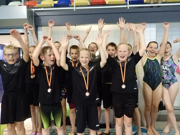 Medailleregen: Octopus-ZVV Minioren bij Gelderse besten