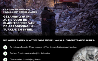 11 maart actiedag Vios voor de slachtoffers van de aardbeving.