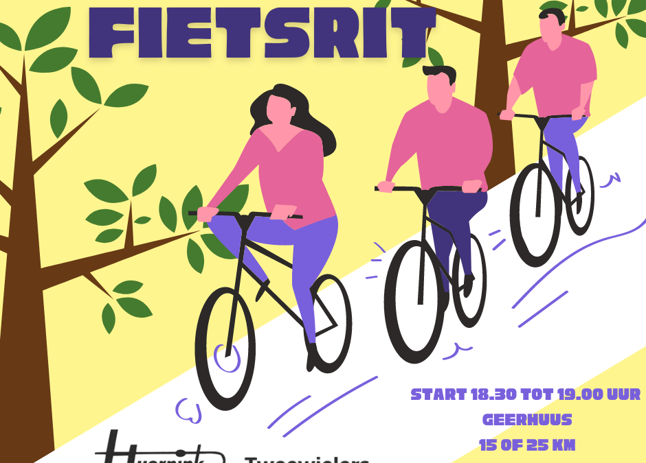 13 mei organiseert Buurtraad Geerstraat de jaarlijkse Huernink fietsrit