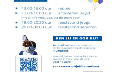 Jubileumfeest bij SV Vaassen