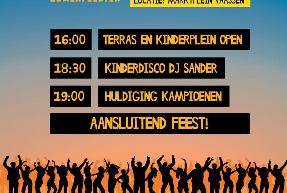 Programma van het eerste Vaassense Zomerfeest 2023.