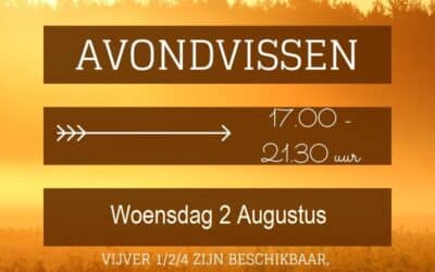 Nog 1 keer avondvissen bij ’t Smallert