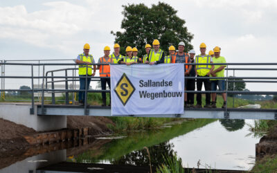 Nieuwe fietsbrug in het Vemderbroek