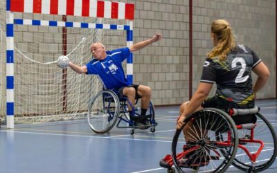 Leuke dag bij het rolstoelhandbal.