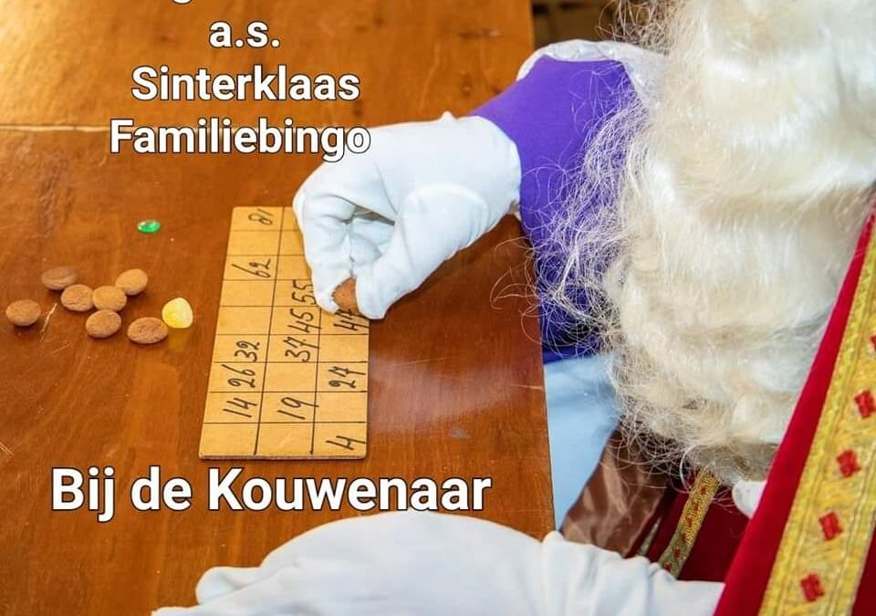 Sinterklaasfamiliebingo bij de Kouwenaar.