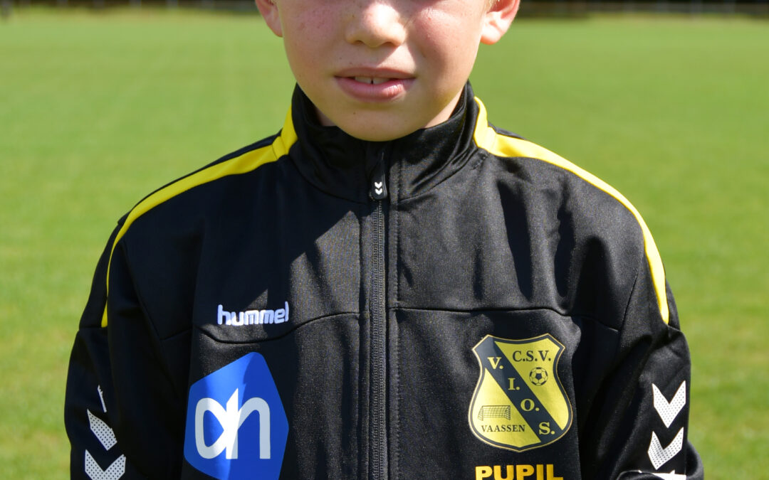 Pupil van de week bij VIOS Vaassen: Hessel Jansen.