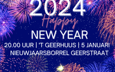 Nieuwjaarsborrel op 5 januari bij ’t Geerhuus