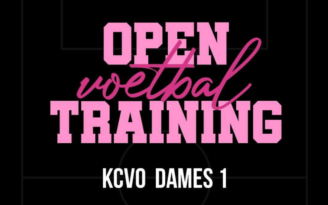 Open voetbaltraining KCVO Dames 1