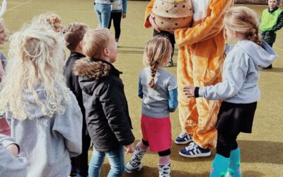 Fun tijdens de trainingen voor de allerkleinsten bij MHC Epe