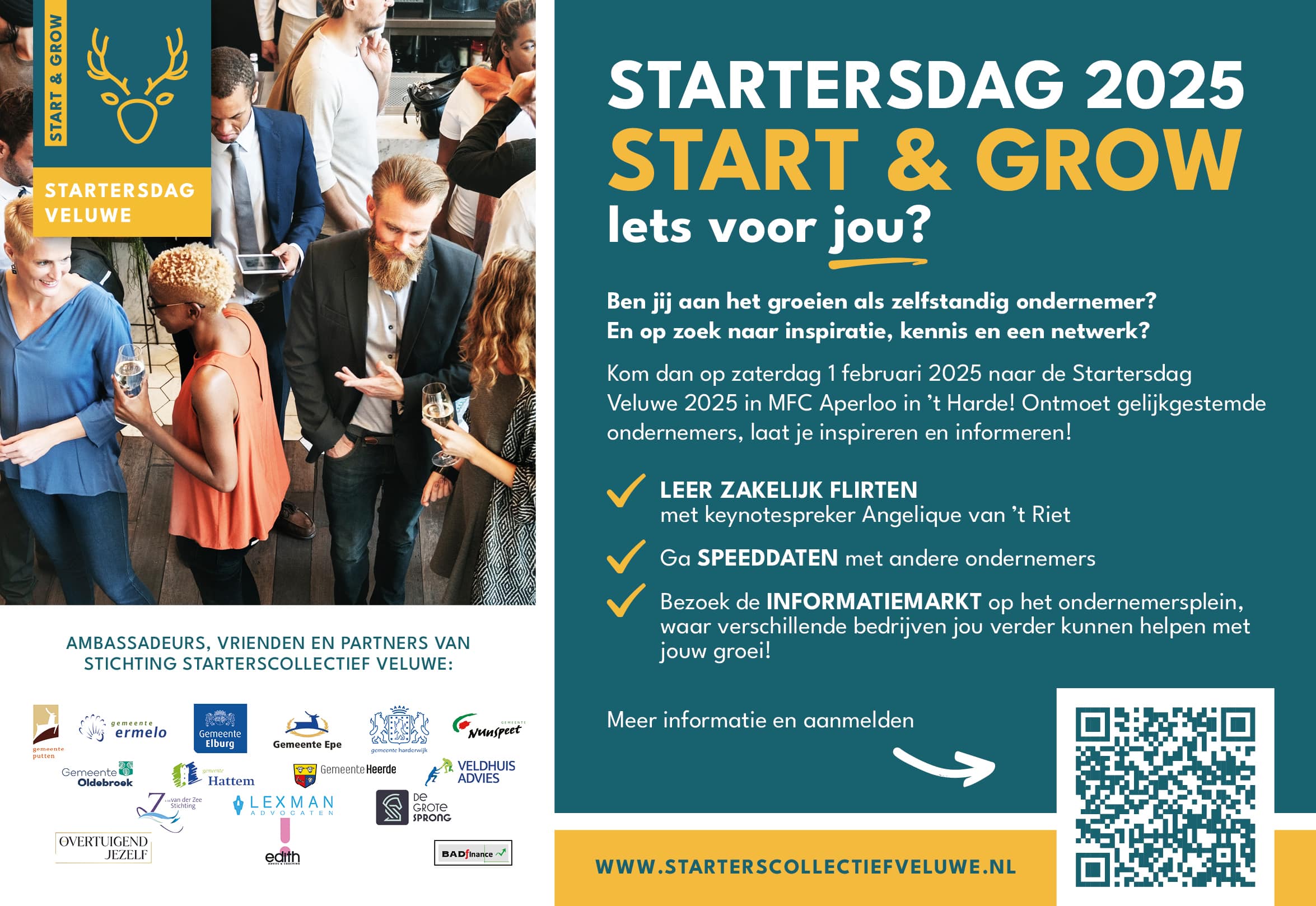 Startersdag Veluwe 2025 Start Grow communicatiebeeld