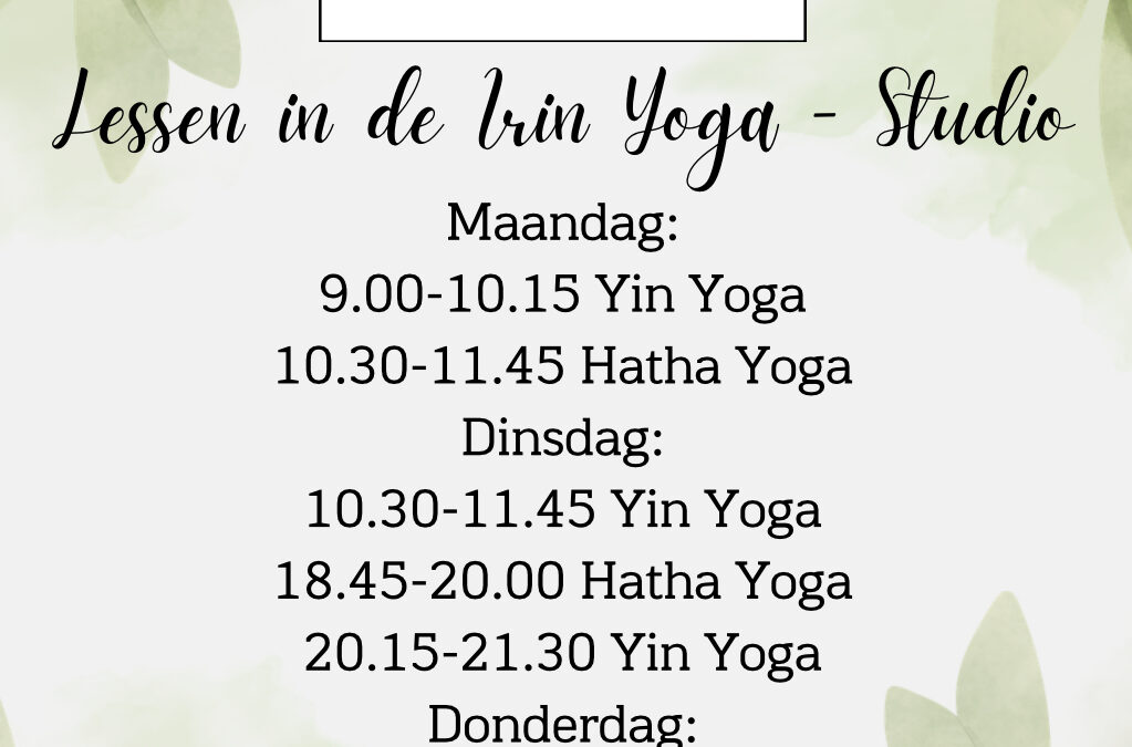 Nieuws van Irin Yoga