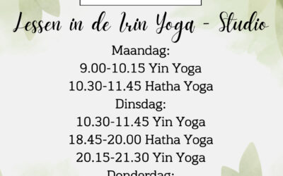 Nieuws van Irin Yoga