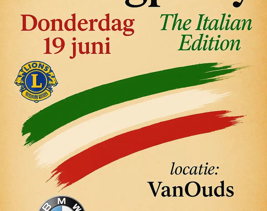 Lions Haringparty 2025 – La Dolce Vita in Epe: Haring happen in Italiaanse sferen.
