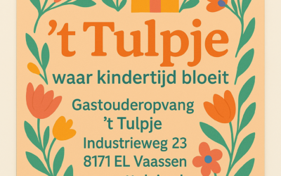 Gastouderopvang ’t Tulpje start op 1 juni a.s.